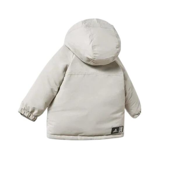 ZARA Kids Gray Hooded Winter Puffer Jacket – Waterproof – Size 18-24M - Picture 2 of 12